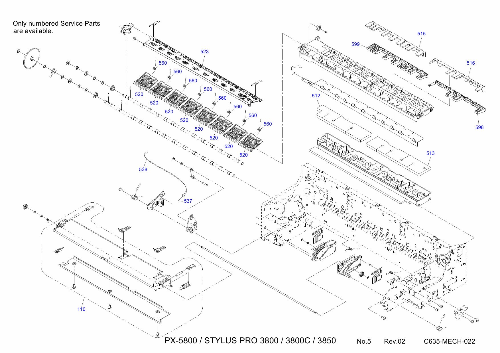 EPSON StylusPro 3800 3800C 3850 Parts Manual